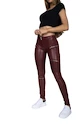 Dámske legíny Hugz Jeans  Wine Faux Leather Biker Mid Waist XS