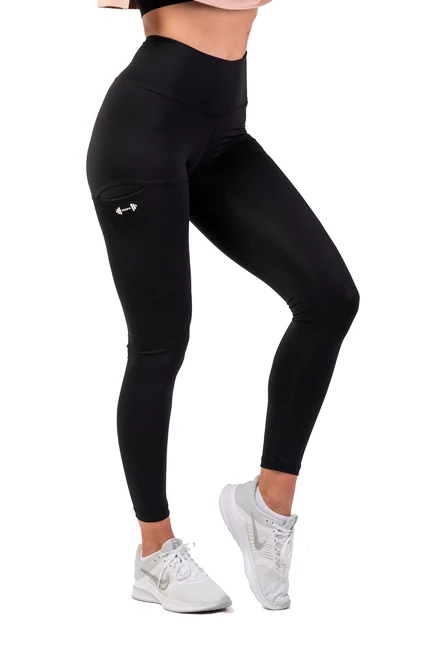 Dámske legíny Nebbia  Active High-Waist Smart Pocket Leggings 402 black
