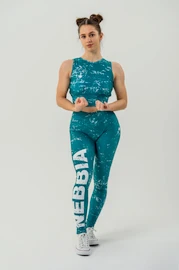 Dámske legíny Nebbia Barbell Therapy Rough Girl 616 Green