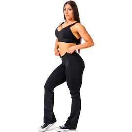 Dámske legíny Nebbia Bubble Butt Flared Pants 2.0 POWER LIFT 308 black