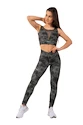 Dámske legíny Nebbia  EKO leggings „Breathe“ mesh 400 camo green L