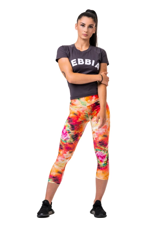 Dámske legíny Nebbia Hero Be Your Own Hero 7/8 leggings rainbow