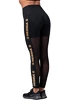 Dámske legíny Nebbia Intense Gold Mesh leggings 829 black