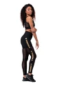 Dámske legíny Nebbia Intense Gold Mesh leggings 829 black