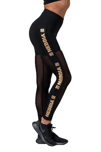 Dámske legíny Nebbia Intense Gold Mesh leggings 829 black XS
