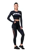 Dámske legíny Nebbia  Mesh leggings high waist 573 black XS