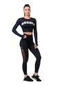 Dámske legíny Nebbia  Mesh leggings high waist 573 black XS