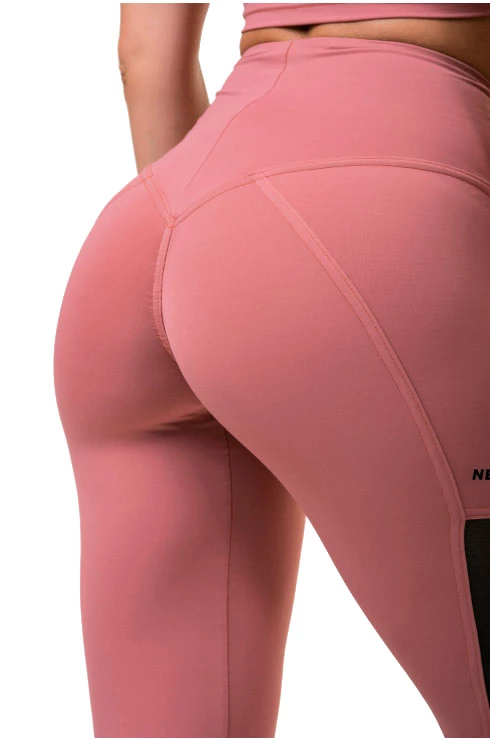 Dámske legíny Nebbia  Mesh leggings high waist old rose XS