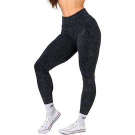 Dámske legíny Nebbia NEBBIA x OLYMPIA Washed High Waisted Leggings GYM WARRIOR 776 black