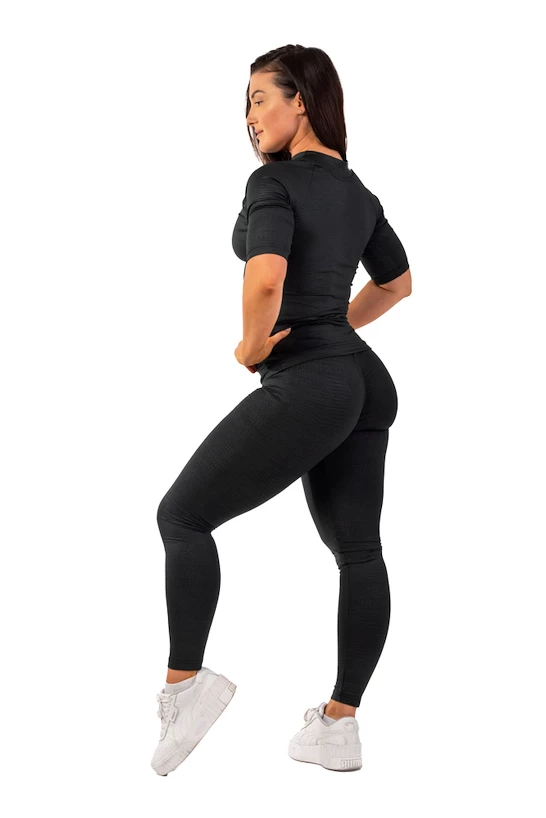 Dámske legíny Nebbia  Python SnakeSkin High-Waist Leggings 407 black XS