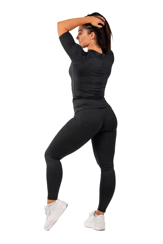 Dámske legíny Nebbia  Python SnakeSkin High-Waist Leggings 407 black XS