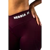 Dámske legíny Nebbia STRONG BEAUTY V-Cut Lace-Up Sculpting Leggings OWN YOUR POWER 426 dark red