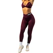 Dámske legíny Nebbia STRONG BEAUTY V-Cut Lace-Up Sculpting Leggings OWN YOUR POWER 426 dark red