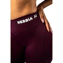 Dámske legíny Nebbia STRONG BEAUTY V-Cut Lace-Up Sculpting Leggings OWN YOUR POWER 426 dark red