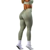 Dámske legíny Nebbia STRONG BEAUTY V-Cut Lace-Up Sculpting Leggings OWN YOUR POWER 426 light green