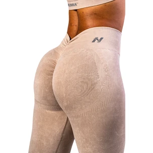 Dámske legíny Nebbia TOTALLY SEAMLESS High-Waist Leggings MAXIMUM PUSH-UP 302 cream