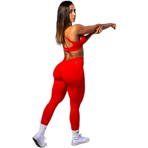 Dámske legíny Nebbia TOTALLY SEAMLESS High-Waist Leggings MAXIMUM PUSH-UP 302 red
