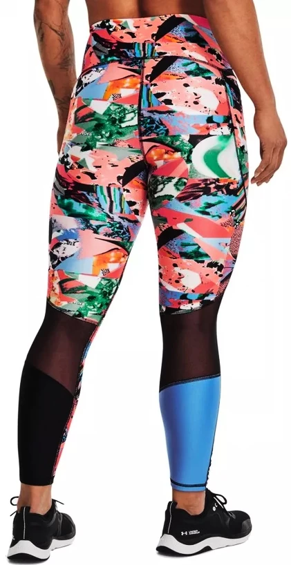 Dámske legíny Under Armour  Armour PF AOP Ankle Leg-RED S/M