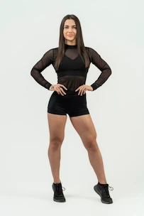 Dámske šortky Nebbia Intense Women's Compression High Waist Shorts Leg Day 832 Black M