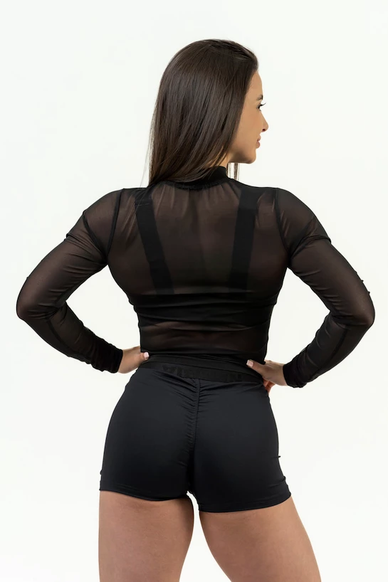 Dámske šortky Nebbia Intense Women's Compression High Waist Shorts Leg Day 832 Black M