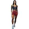 Dámske šortky Nebbia NEBBIA x OLYMPIA Washed High Waisted Leggings Shorts HERITAGE 780 red