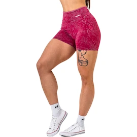 Dámske šortky Nebbia NEBBIA x OLYMPIA Washed High Waisted Leggings Shorts HERITAGE 780 red