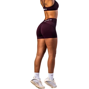 Dámske šortky Nebbia STRONG BEAUTY V-shaping Belt Shorts 428 dark red