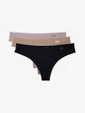 Dámske tangá Under Armour  PS Thong 3Pack Black