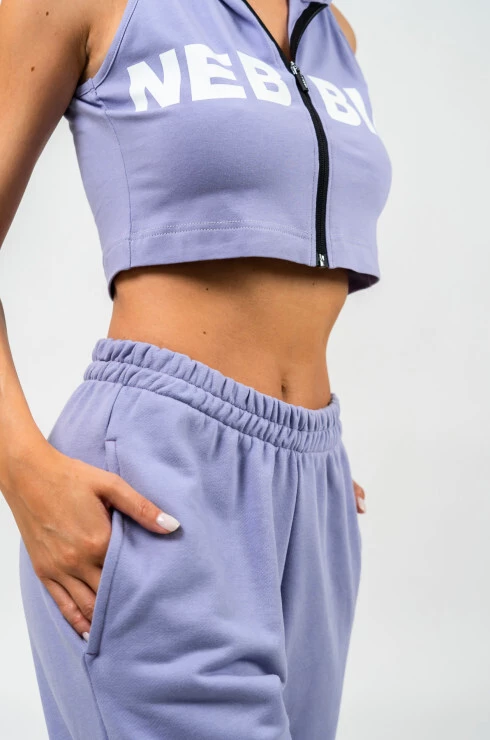 Dámske tepláky Nebbia GYM TIME Oversized Joggers With Pockets 281 purple