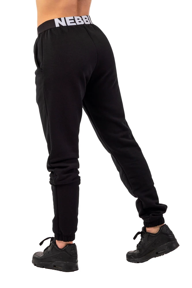 Dámske tepláky Nebbia  Iconic Mid-Waist Sweatpants 408 black