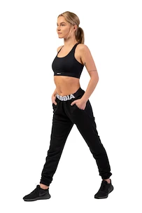 Dámske tepláky Nebbia  Iconic Mid-Waist Sweatpants 408 black XS