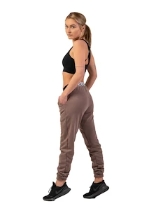 Dámske tepláky Nebbia  Iconic Mid-Waist Sweatpants 408 brown