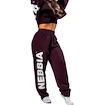 Dámske tepláky Nebbia STRONG BEAUTY Loose-Fit Baggy Pants BOYFRIEND STYLE 432 dark red