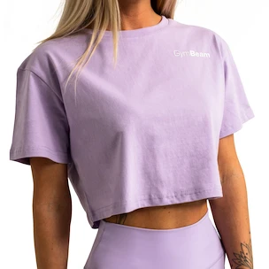 Dámske tielko GymBeam  Limitless Cropped T-shirt Lavender S