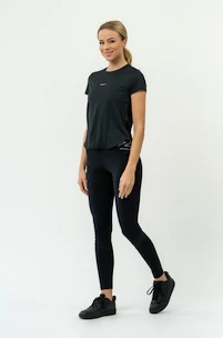 Dámske tričko Nebbia  FIT Activewear T-Shirt “Airy” with Reflective Logo 438 black