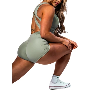 Dámske tričko Nebbia STRONG BEAUTY Body-Enhancing Workout Jumpsuit 427 light green