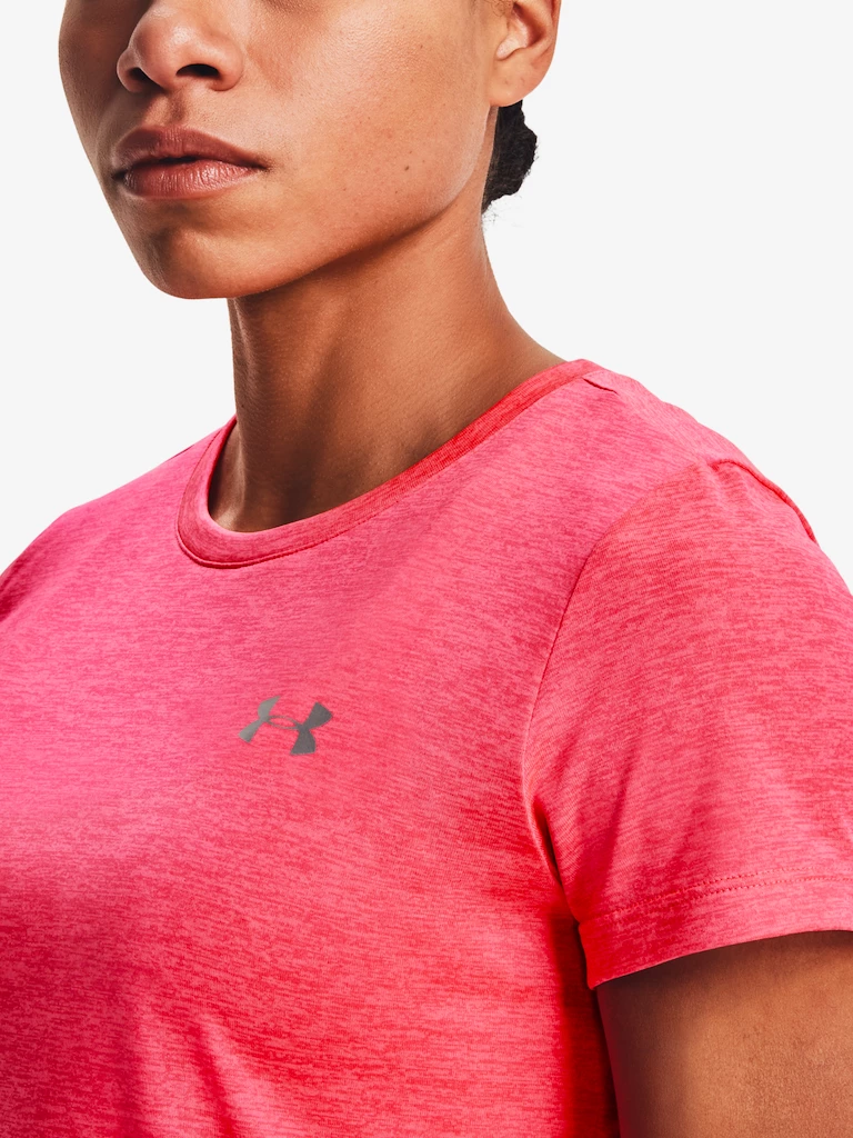 Dámske tričko Under Armour  Tech SSC - Twist-PNK