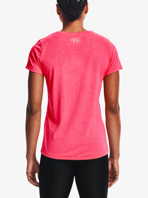 Dámske tričko Under Armour  Tech SSC - Twist-PNK XS