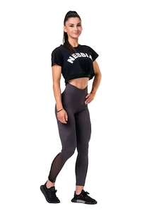 Dámsky top Nebbia  Fit & Sporty Crop Top 583 black