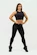 Dámsky top Nebbia Intense Women's Compression Push-Up Top Mesh 842 Black