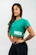 Dámsky top Nebbia POWERHOUSE Oversized Crop Top 279 green