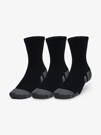 Detske ponožky Under Armour Performance Cotton 3p Mid-BLK
