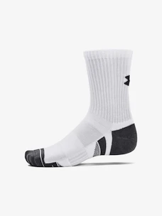 Detske ponožky Under Armour  Performance Cotton 3p Mid-WHT