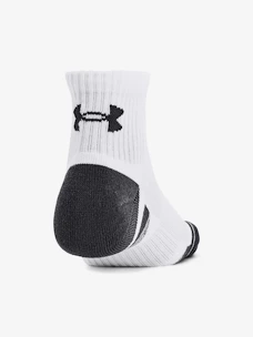 Detske ponožky Under Armour  Performance Cotton 3p Qtr-WHT