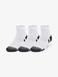 Detske ponožky Under Armour Performance Cotton 3p Qtr-WHT