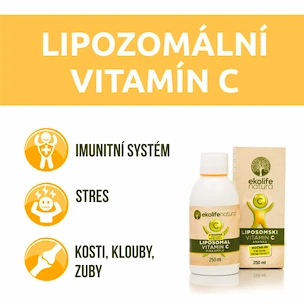Ekolife Natura  Liposomal Vitamin C 750 mg (Lipozomální vitamín C) 250 ml