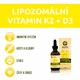 Ekolife Natura Liposomal Vitamin K2 + D3 (Lipozomálny vitamín K2 + D3) 60 ml