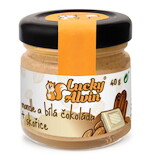 EXP Lucky Alvin Mandle a biela čokoláda + škorica 40 g