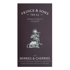 EXP Prince and Sons Berries & Čerešne 15 vrecúšok 37,5 g
