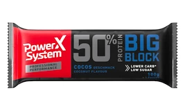 EXP Proteínová tyčinka Power System  Big Block 50% Bar Cocos 100 g
